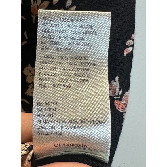 Free People Women's OB1406046 Size 12 Black Floral Maxi Skirt NWOT - Picture 6 of 9